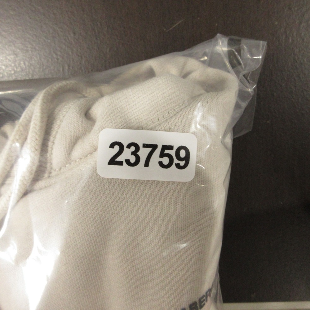 Abercrombie & Fitch Sweater Mens Medium Beige Fleece Pullover Hoodie Sweatshirt - Picture 15 of 15